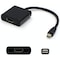 Add-On Addon 20.00Cm (8.00In) Mini-Displayport Male To Hdmi Female Black MDP2HDMIAB - alternate 1